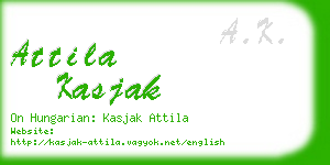 attila kasjak business card